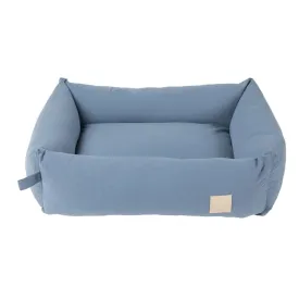[15% OFF] Fuzzyard Life Premium Cotton French Blue Lounge Dog Bed (3 Sizes)
