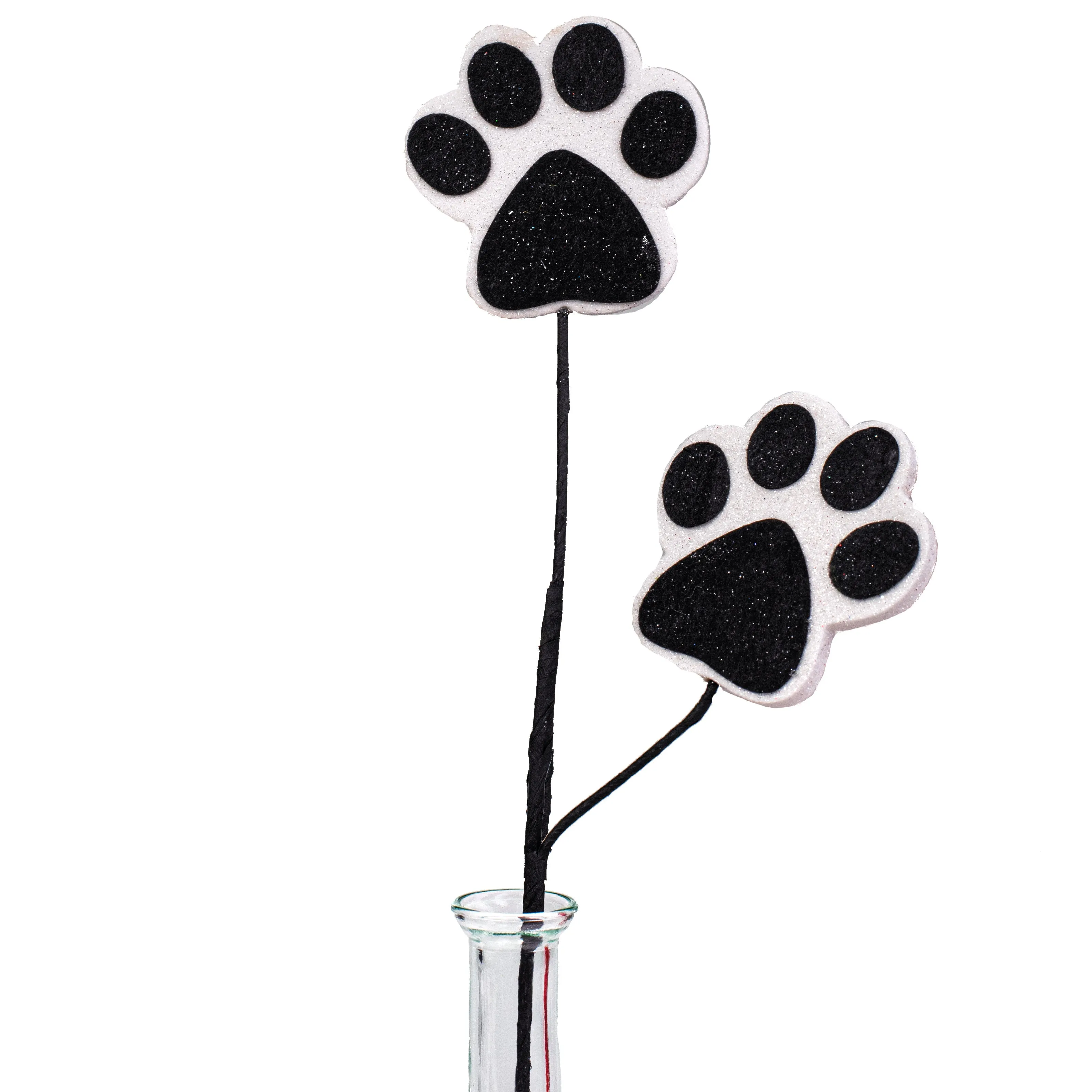 18" Dog Paw Spray: Black