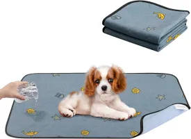 31"x36" 2pack Reusable Dog Pads & Washable Puppy Pee Pads with 2 Straps,Super Absorbent,Leak-Proof & Machine Washable Pet Mats for Floors,Sofas & Crates Waterproof & Soft