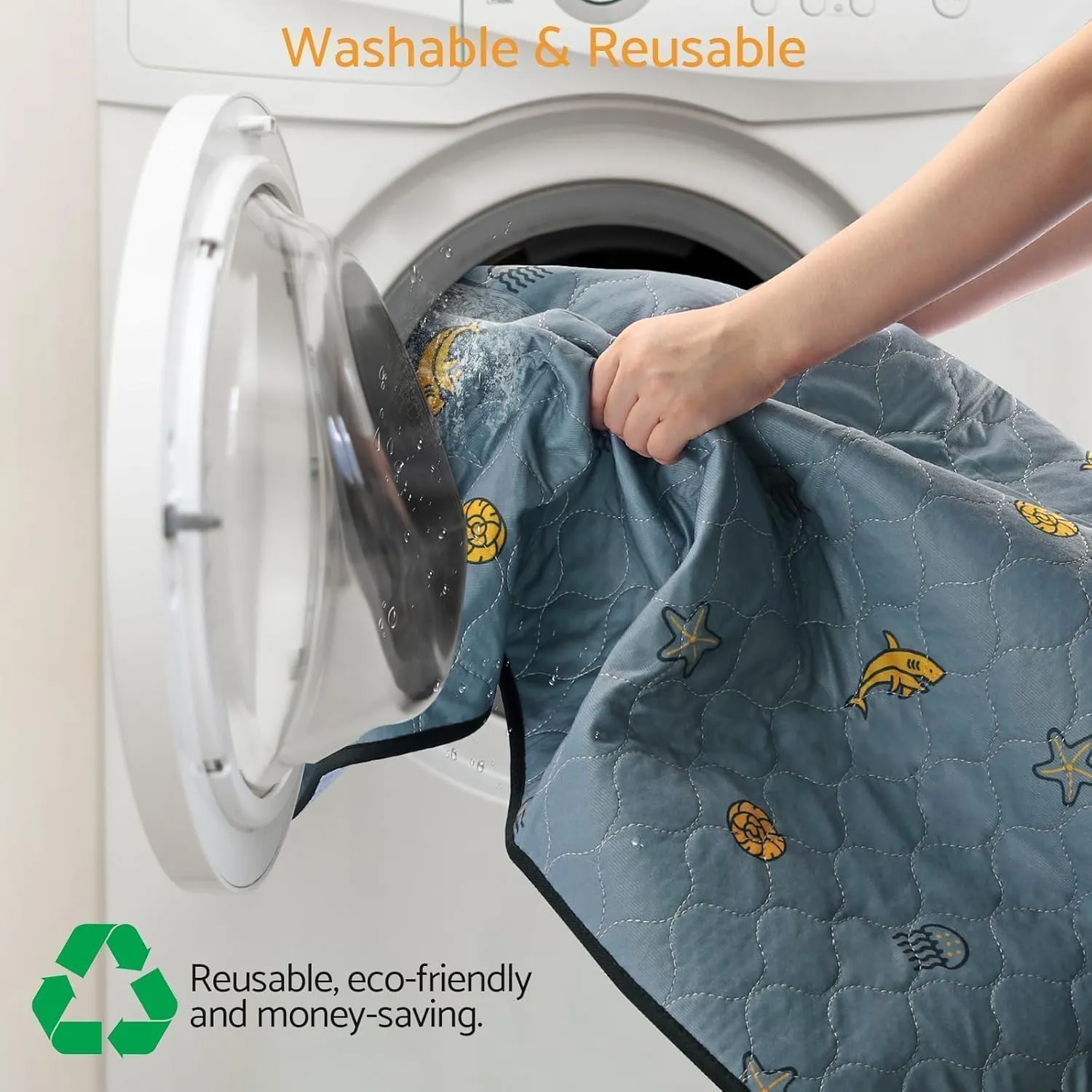 31"x36" 2pack Reusable Dog Pads & Washable Puppy Pee Pads with 2 Straps,Super Absorbent,Leak-Proof & Machine Washable Pet Mats for Floors,Sofas & Crates Waterproof & Soft