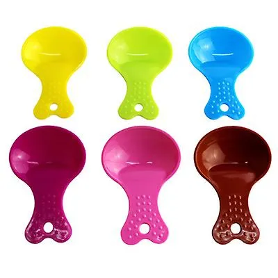 3pcs yellow Environmental Friendly And Durable Plastic Pet dog & cat Food Scoop AZ2657