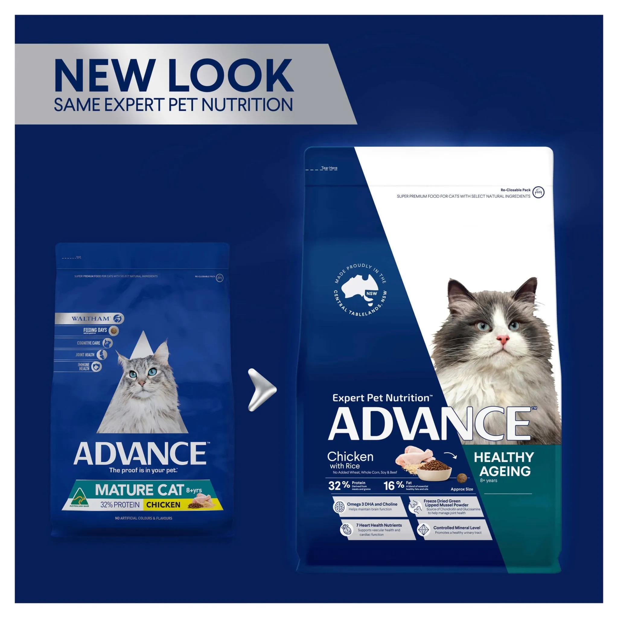 Advance Healthy Ageing Chicken Dry Cat Food 3kg