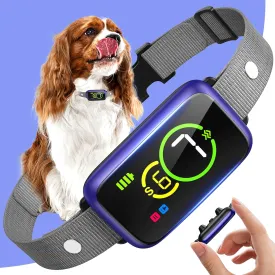 Bark Collar, Smart Dog Bark Collar, Automatic Bark Collar for Small Dogs 5-15lbs, Medium, Large Dogs, Humane Stop Anti-Barking with Beep, Vibration & 7 Adjustable Sensitivity, IP67 Berry