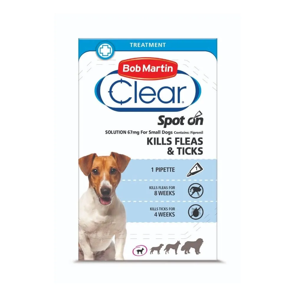 Bob Martin Flea & Tick Spot On Small Dogs x 10