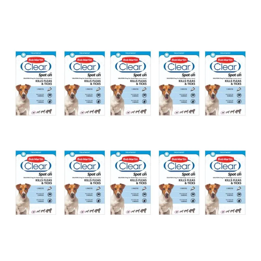 Bob Martin Flea & Tick Spot On Small Dogs x 10