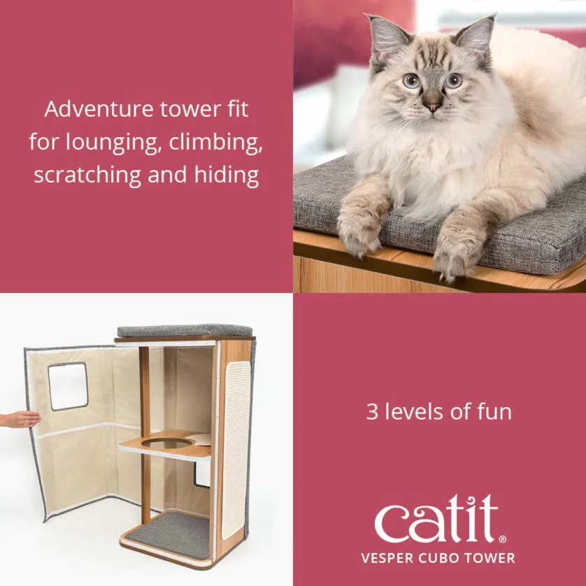 Catit Vesper Cubo Tower – Stone