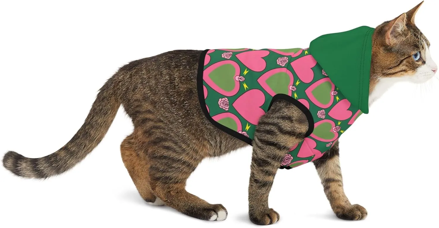 Celestial Thunder Pet Hoodie  Anime-Inspired Cat & Small Dog Hoodie with Magical Girl Style  Soft, Cozy Fleece  Kawaii Pet Clothes for Cosplay or Everyday Wear (Large)