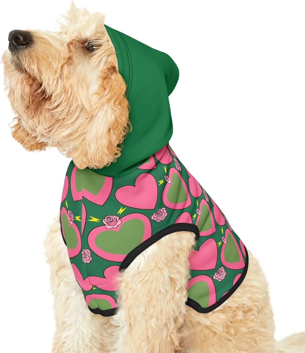 Celestial Thunder Pet Hoodie  Anime-Inspired Cat & Small Dog Hoodie with Magical Girl Style  Soft, Cozy Fleece  Kawaii Pet Clothes for Cosplay or Everyday Wear (Large)
