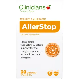 Clinicians Allerstop Chewable Tab 30