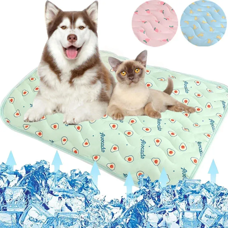 Cooling Pet Mat for Dogs and Cats - Breathable, Washable and Portable Bed Mat