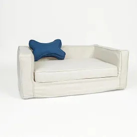 Design59 Regal Pearl Large Dog Sofa Bed, Dog Couches Holds 160 Lbs, 40 inch, Luxury Dog Couches with Removable Slipcover Washable Cushion for Comfort Sleep, Joint Support for Different Pet Sizes