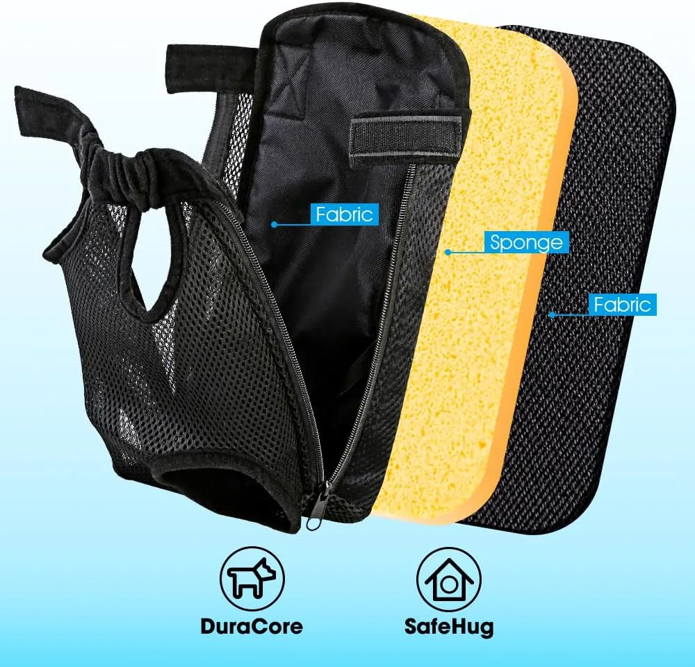 Dog Backpack Carrier, Adjustable Pet Front Carriers, Legs Out Carrying Sling Travel Bag for Small Medium Dogs 2-4 Lbs, Soft Wearable Puppy Chest Carry Backpacks for Walking/Hiking/Camping/Traveling