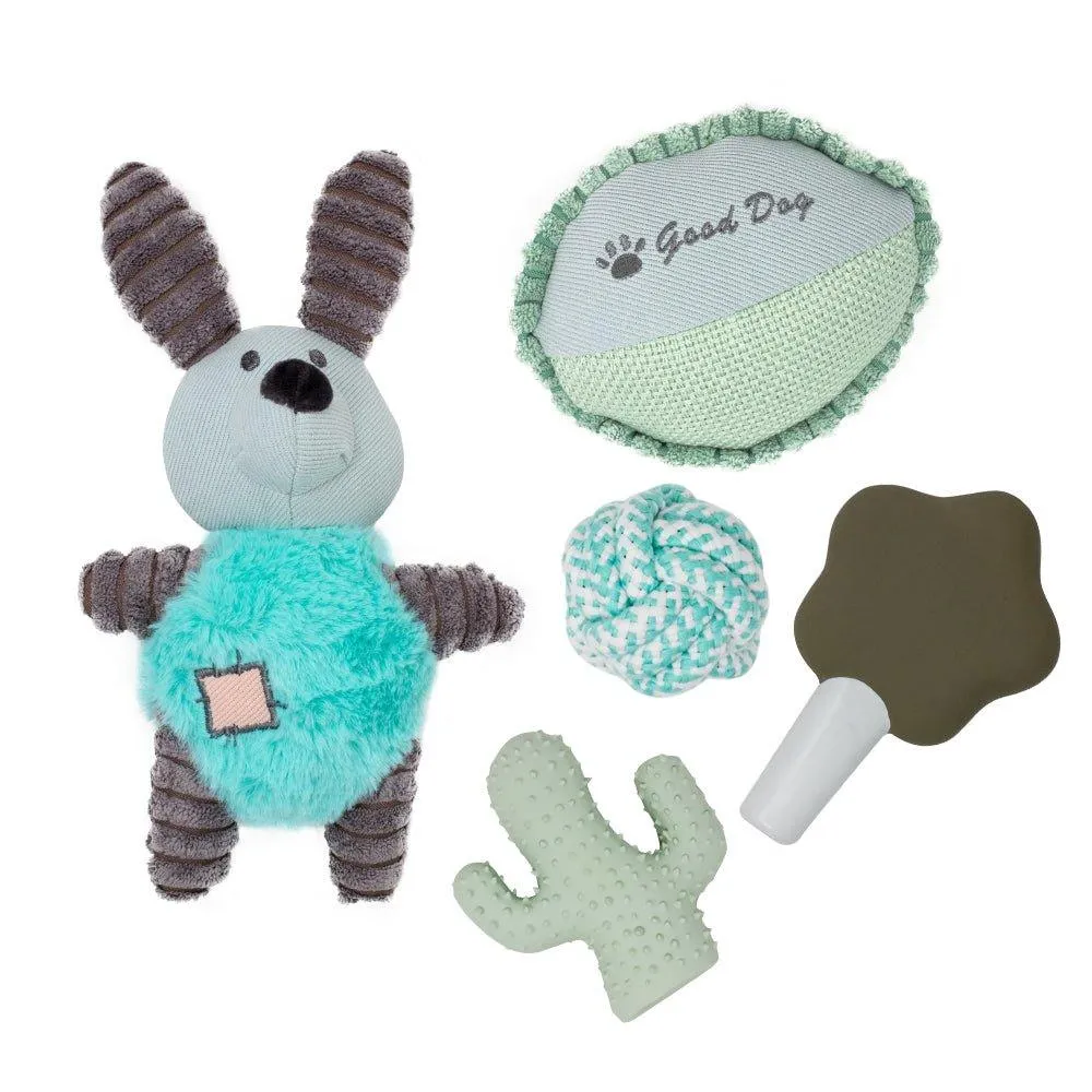Dog Puppy Gift Set - Aqua Blue