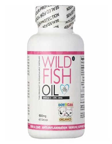 Dom & Cleo Wild Fish Oil For Dogs & Cats (60 Gelcaps)