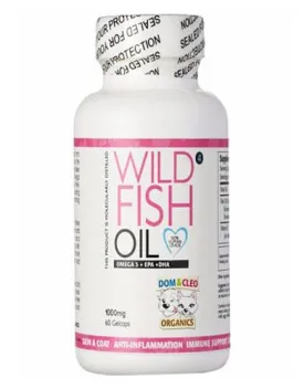 Dom & Cleo Wild Fish Oil For Dogs & Cats (60 Gelcaps)
