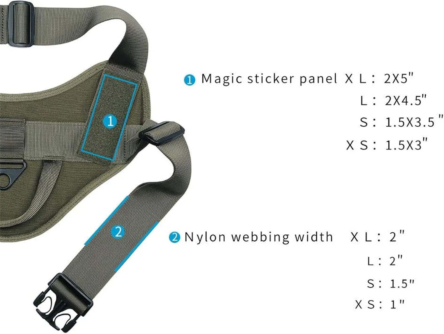EXCELLENT ELITE SPANKER Tactical Dog Vest Training Military Patrol Service Dog Harness Easy Control Adjustable No-Pull Nylon Pet Harness with Handle for Small Medium Large Dogs(RGN-L)