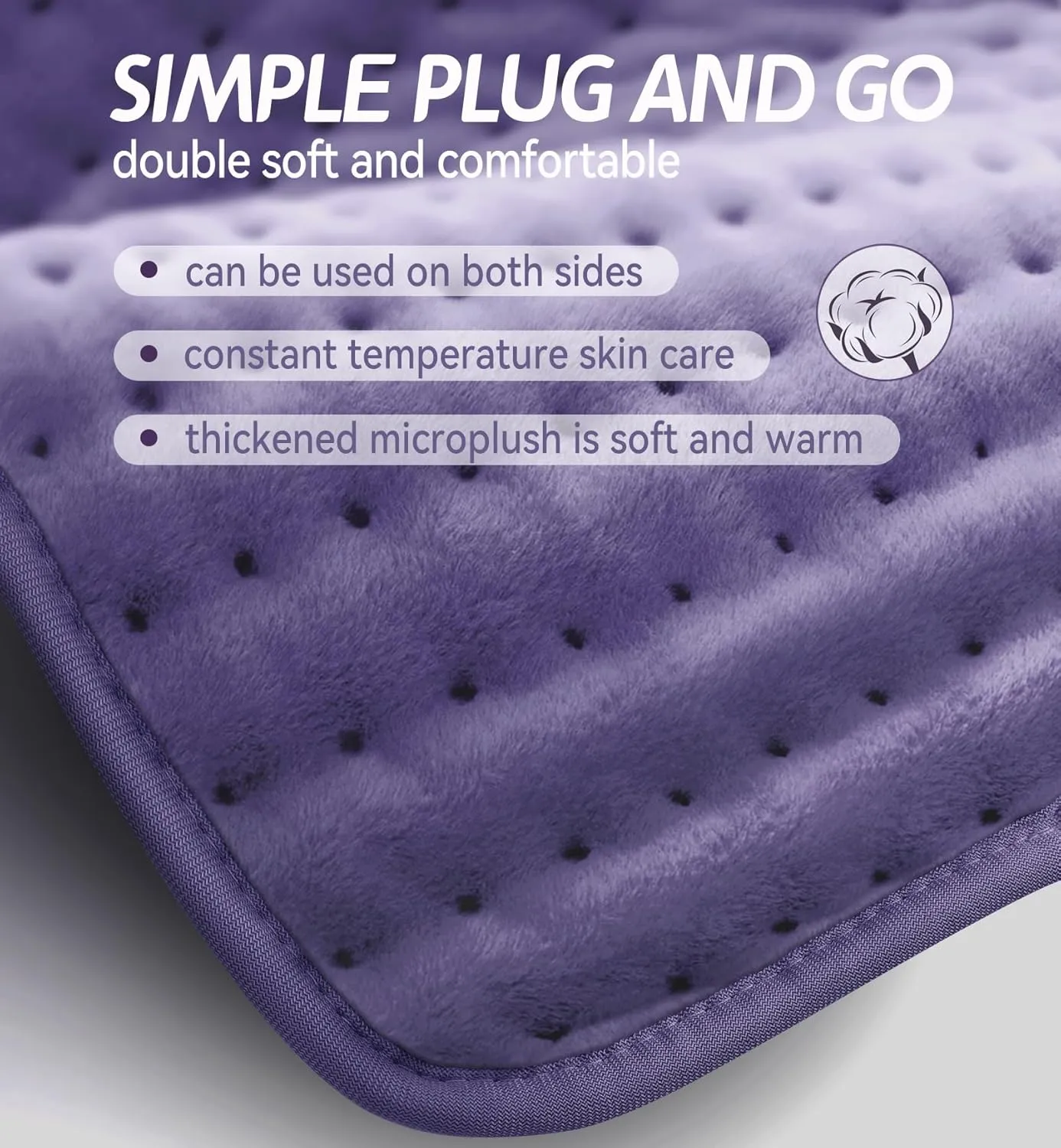 Heating Pad for Pain Relief | Electric Heat Pad for Back, Neck, Shoulder & Cramps | 6 Heat Settings, Auto Shut-Off, Moist & Dry Heat Options | Machine Washable, 12 x 24 | Ideal Gift for Men & Women