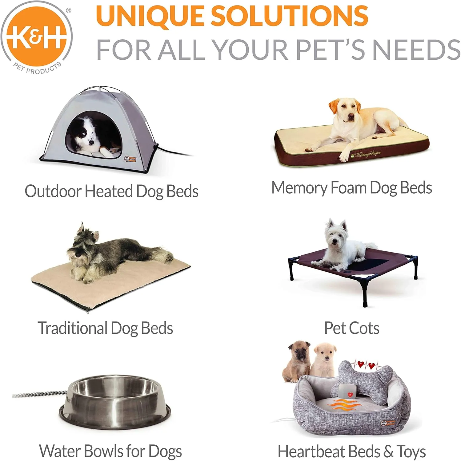 K&H Pet Products Quilt-Top Superior Orthopedic Bed Navy/Geo Flower Small 27 X 36 Inches