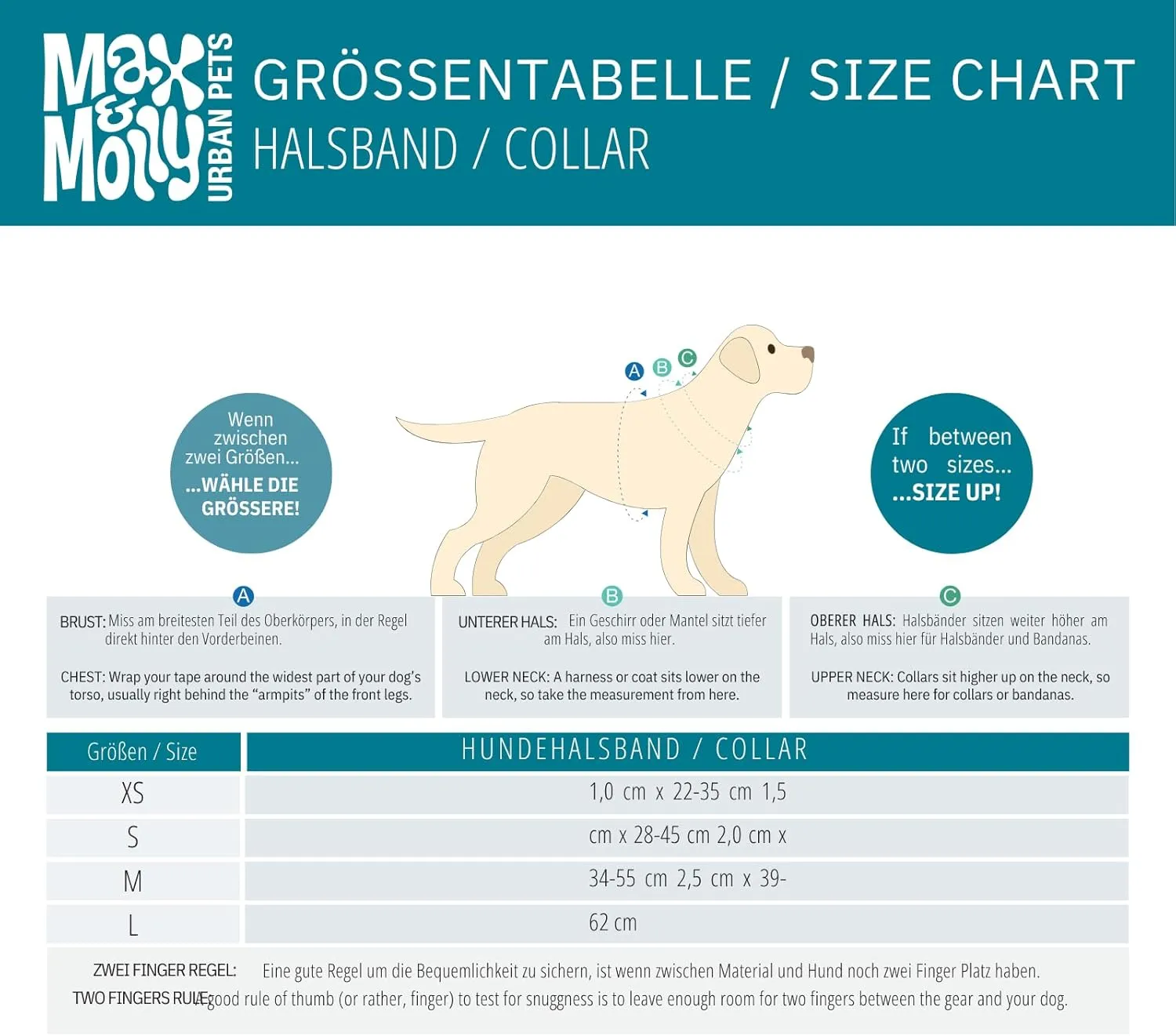 Max & Molly Smart ID Dog Collar with Gotcha! QR Safety Tag and Custom Pet Profile, Soft Padded Neoprene, Waterproof, Tropical, Large (15-25")