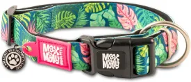 Max & Molly Smart ID Dog Collar with Gotcha! QR Safety Tag and Custom Pet Profile, Soft Padded Neoprene, Waterproof, Tropical, Large (15-25")
