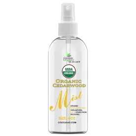 Organic Cedarwood Mist For Skincare - Face Mist Spray - Moisturize Sensitive and Dry Skin - Soothing & Relaxing - Pure Cedarwood Essential Oil & Glycerin Mist - Packaging May Vary. (4 oz)