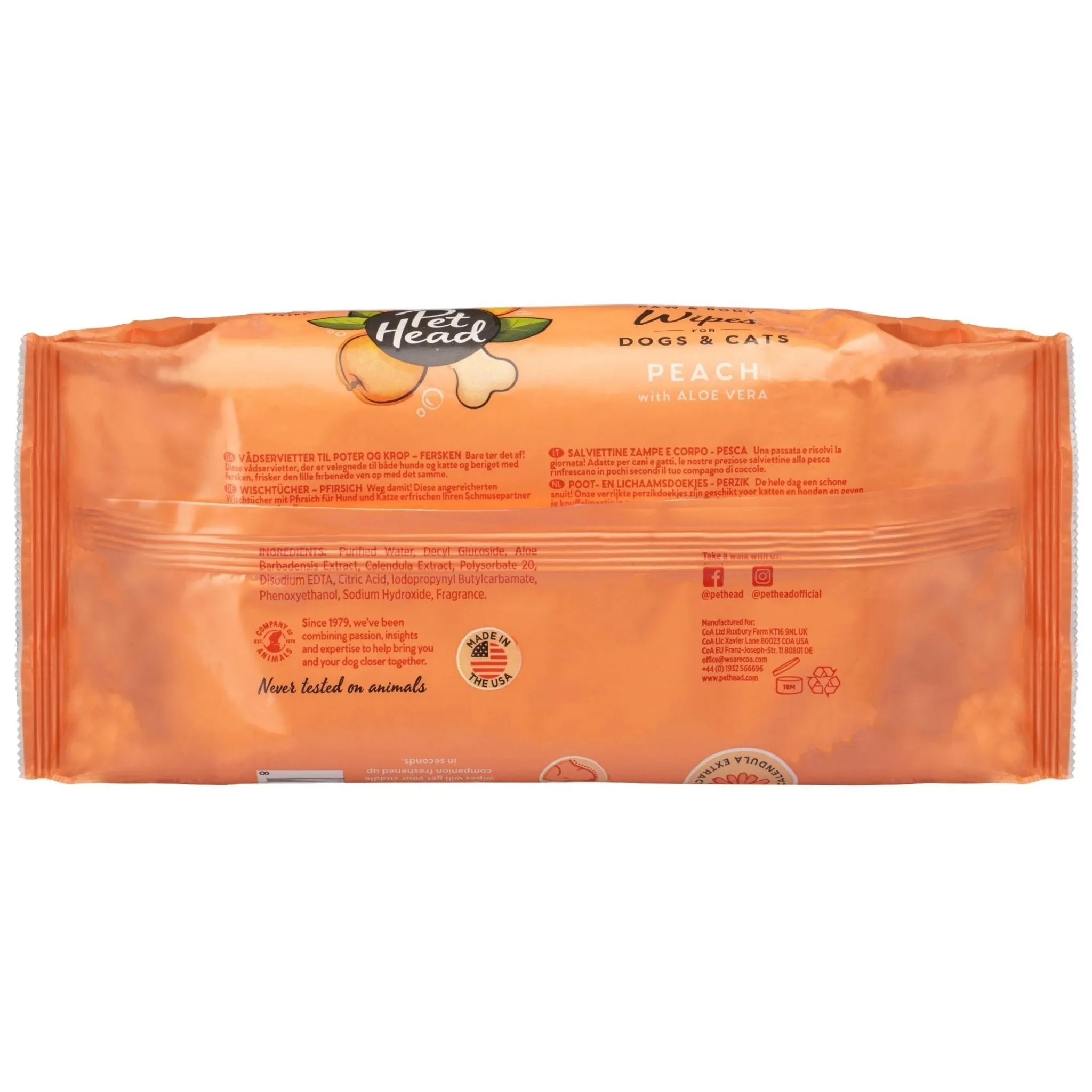 Pet Head Quick Fix Wipes 80pk