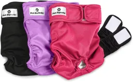 Pet Parents Washable Dog Diapers (3pack)   Extendrs of Durable Doggie Diapers, Premium Dog Diapers Female (Medium, Princess)