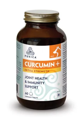 Purica Curcumin  Extra Strength Joint Health & Immunity Support 60 chew tabs