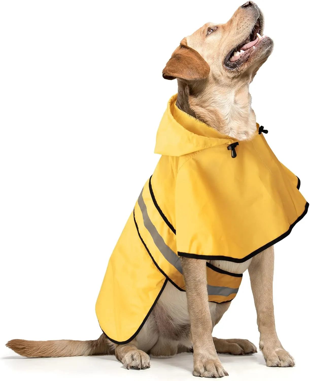 Raincoat for Dogs - Waterproof Reflective Rain Coat Slicker Poncho, Lightweight Safety Dog Raincoat Jacket for Small, Medium, Large Dogs (X-Large, Yellow)