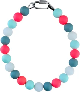 Silicone Bead Collar - Glow in The Dark Beads - Waterproof - 100% Non-Toxic - All Breeds - Comet (18)