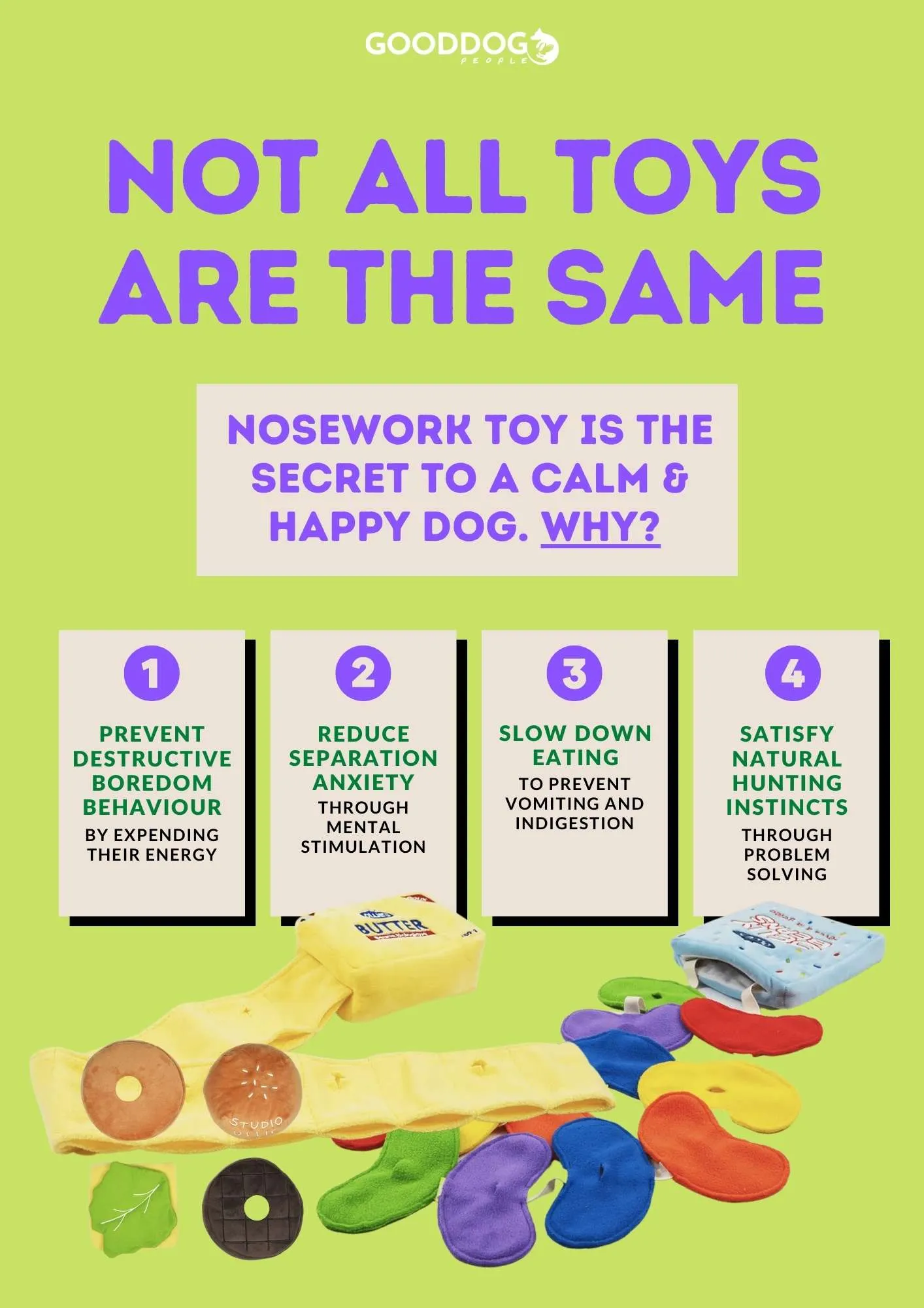 Studio Ollie Nosework Dog Toy (Jelly Beans)