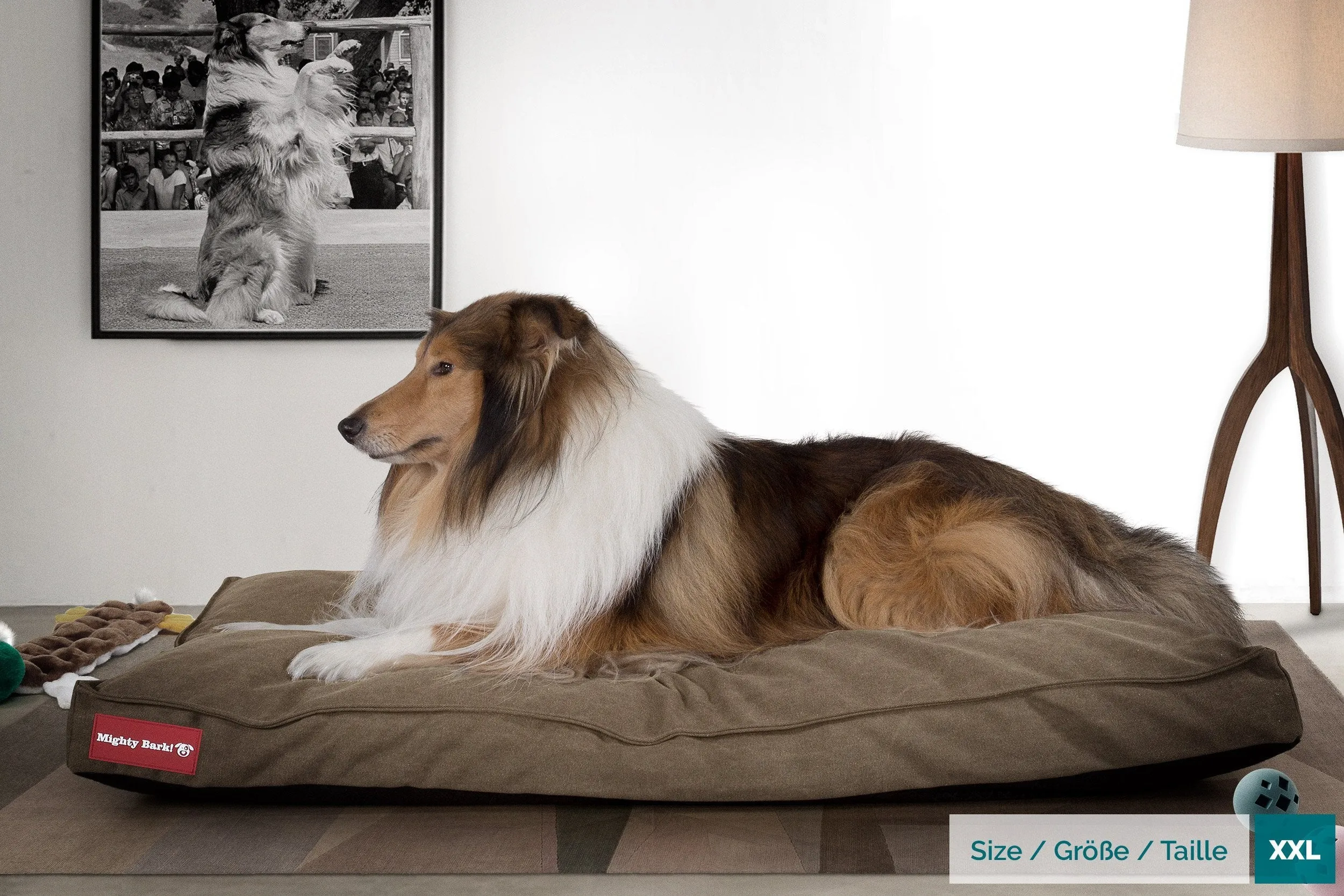 The Mattress - Orthopedic Classic Memory Foam Dog Bed - Stonewashed Denim Earth