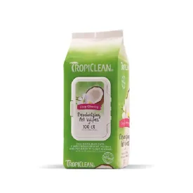 TropiClean Berry Coconut Deep Cleaning Pet Wipes