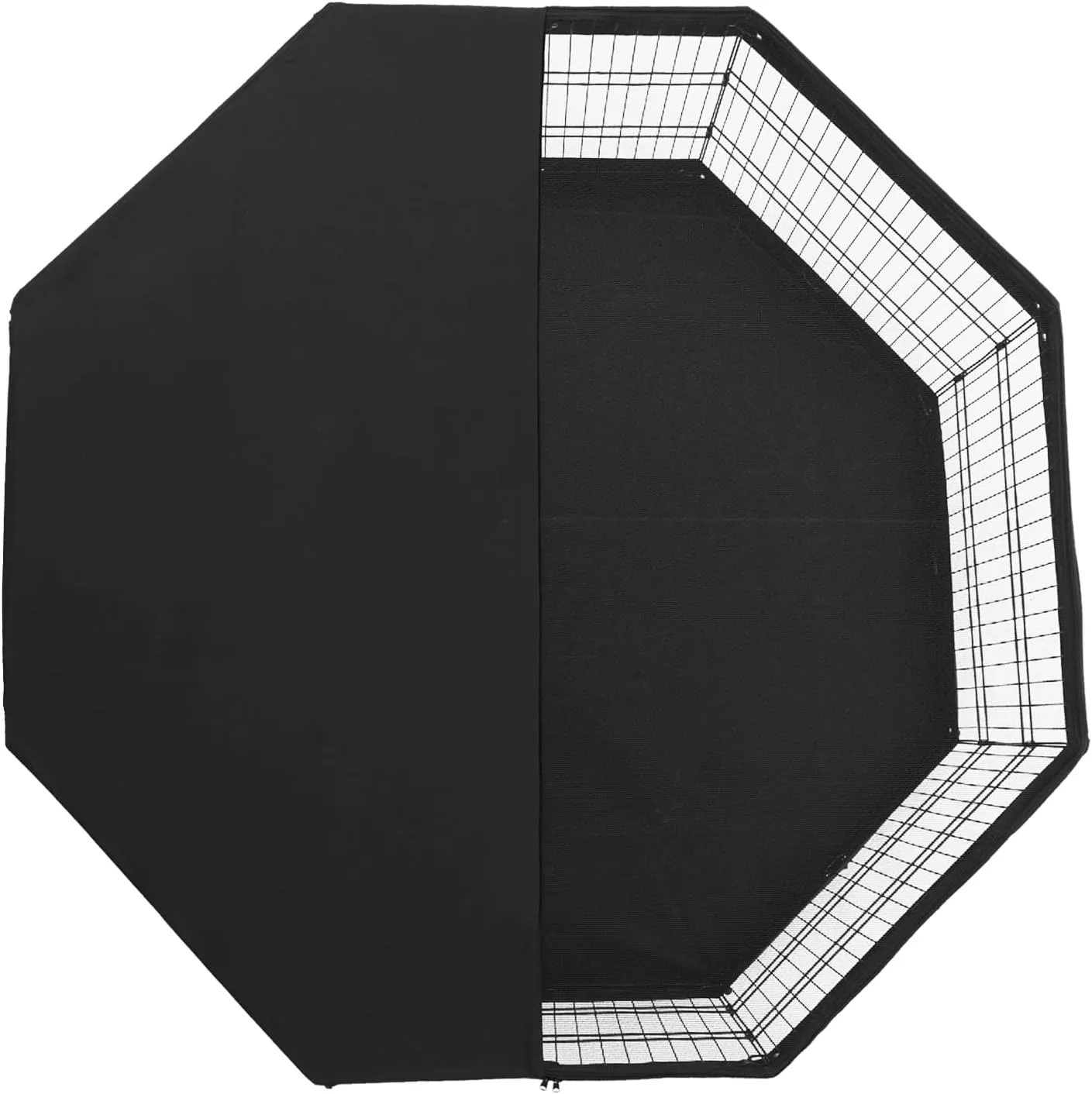 VEVOR Dog Playpen, 8 Pcs 30" H x 24" W Panels Foldable Metal Pet Exercise Pen, Dog Fence Indoor and Outdoor Pen with Door, Bottom Pad and Top Cover, Pet Playpen for Dogs, Cats, Other Small Animals