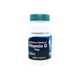 Vitamin Store Max Strength Vitamin D 75Ug (60 Pack)