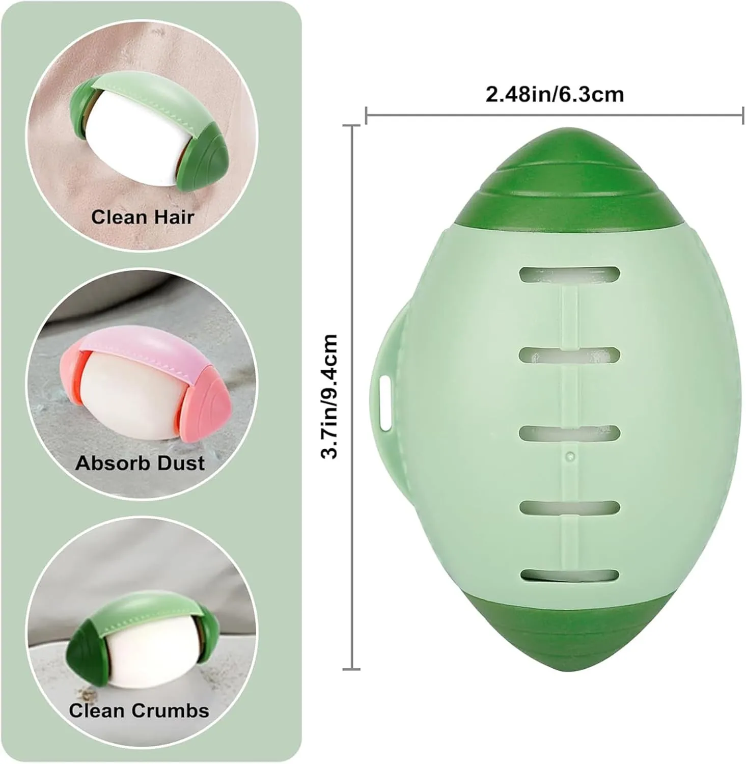 Washable Lint Remover Ball,Reusable Gel Lint Roller,Portable Pet Hair Remover Sticky Cleaner for Travel,Clothing, Furniture, Carpets, Beds