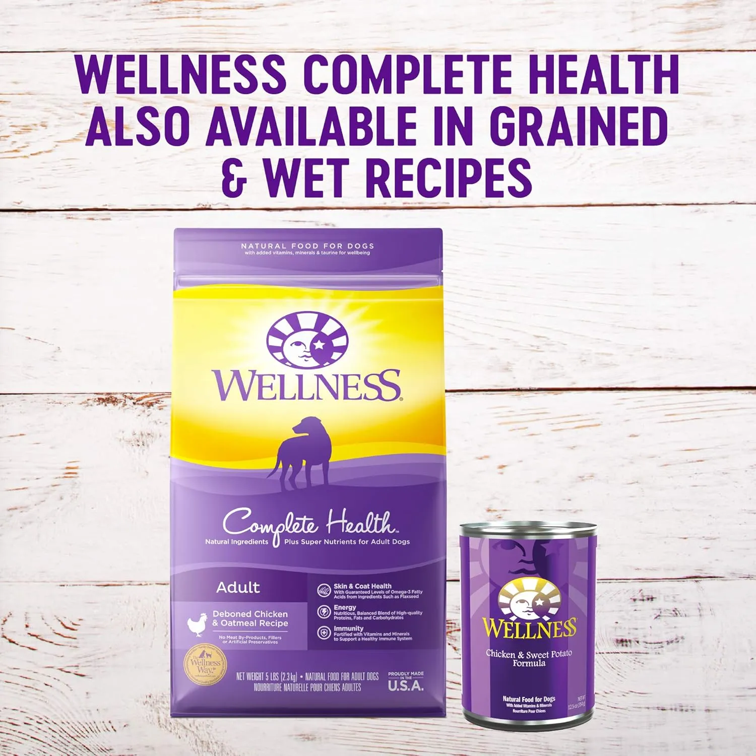 Wellness Complete Health Dry Dog Food, Grain-Free, Natural, Chicken Recipe, (24-Pound Bag)