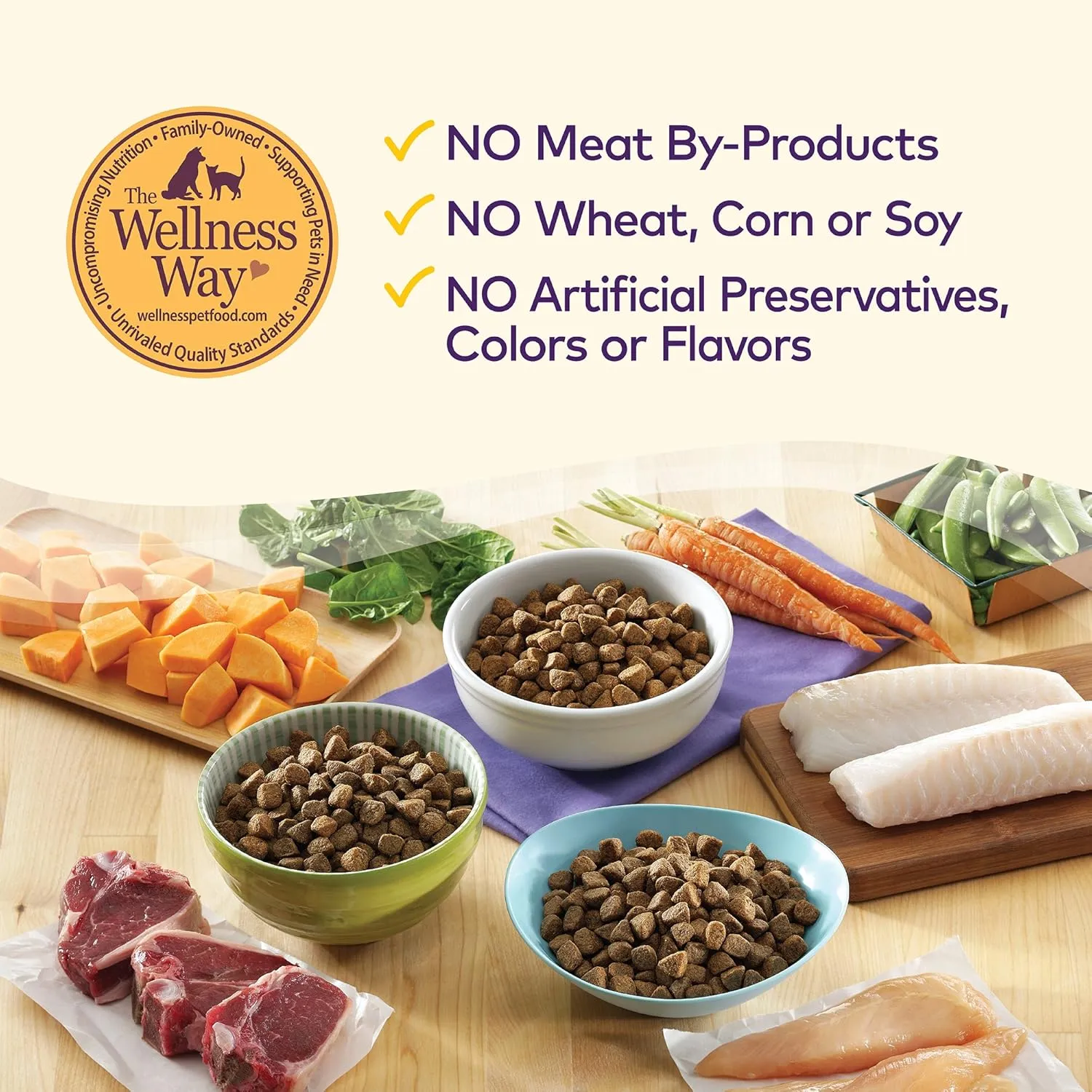 Wellness Complete Health Dry Dog Food, Grain-Free, Natural, Chicken Recipe, (24-Pound Bag)